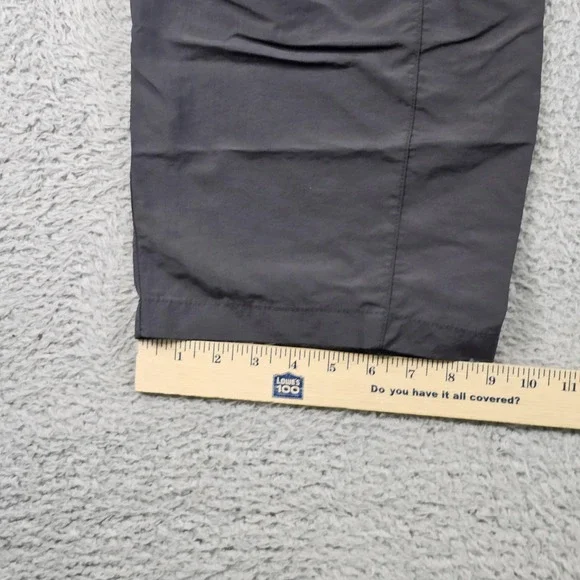 Eddie Bauer Pants Mens XL 30 Gray Convertible Cargo Hiking Zip Off Nylon Belted - Picture 2 of 14